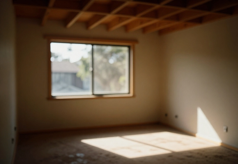 Underfloor insulation for a two-storey house